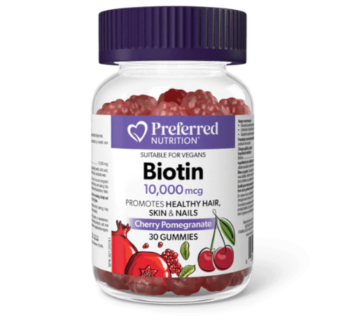 Preferred Nutrition Biotin 10,000mcg 30 Gummies