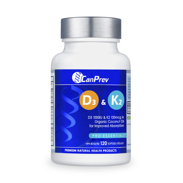 CanPrev D3 & K2 120 Softgels
