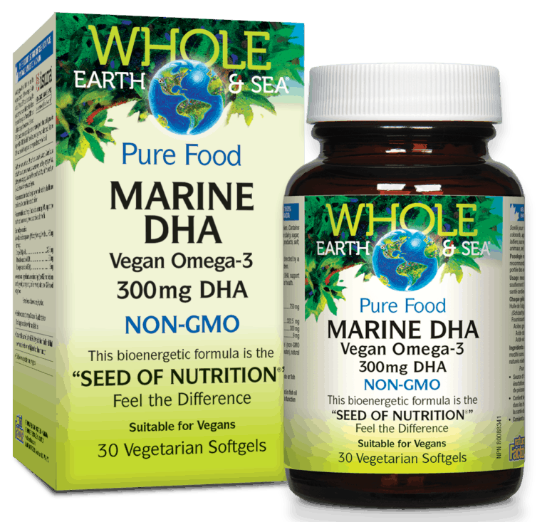Whole Earth & Sea Marine DHA 30 Softgels